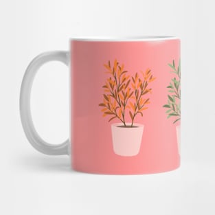 Colorful Potted Plants Print Mug